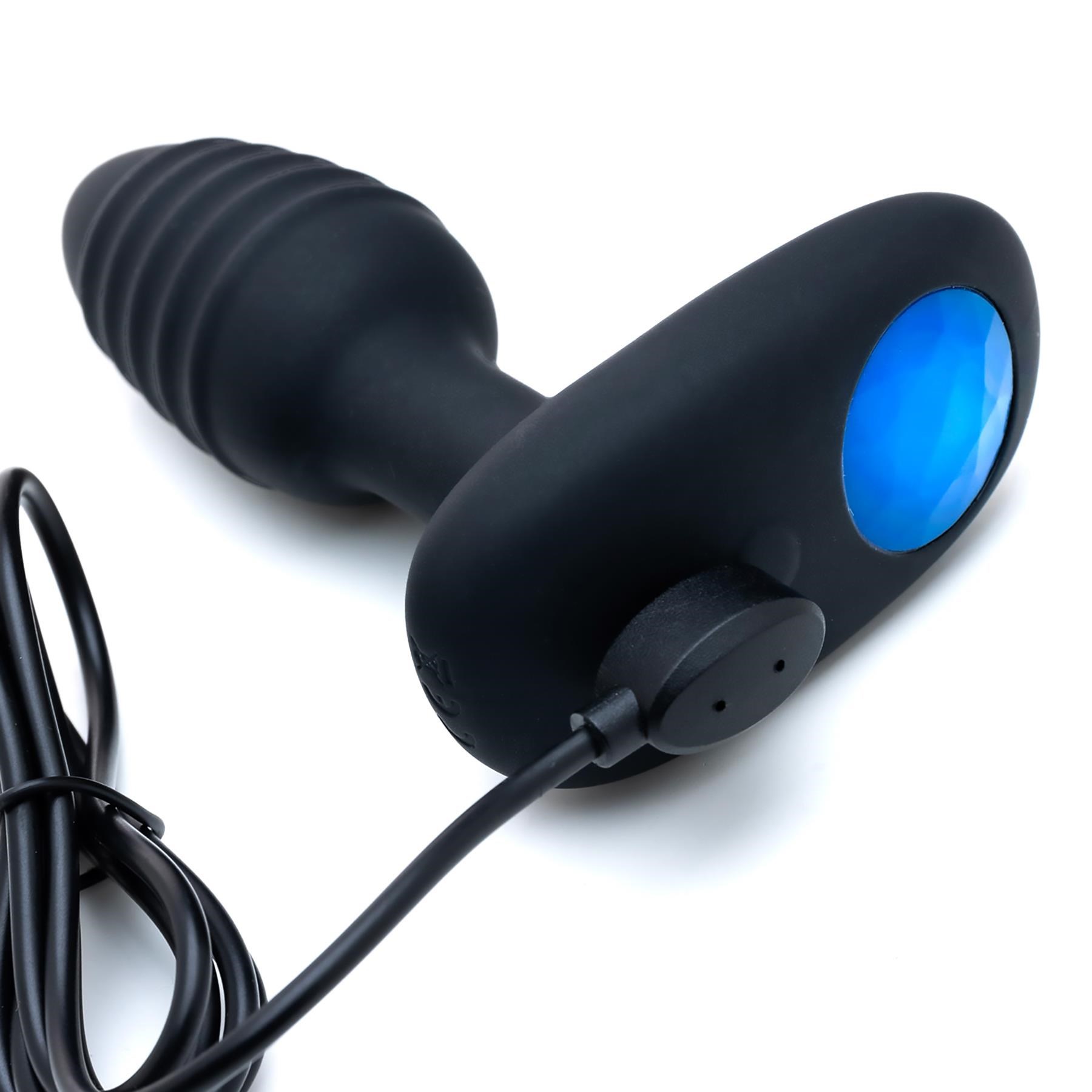 Lovelife Lumen Bluetooth Vibrating Anal Plug - Showing Where Charging Cable is Placed