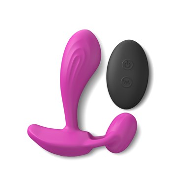 Witty Dual Stimulating Massager With Remote Control - Product Shot with Remote