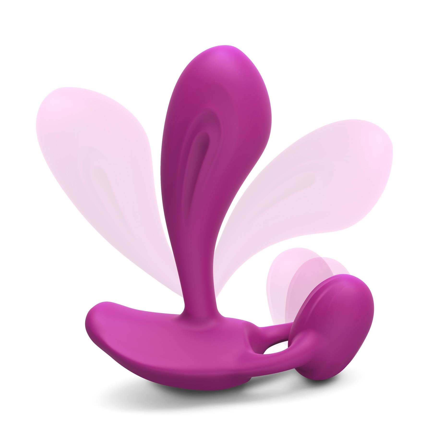 Witty Dual Stimulating Massager With Remote Control - Showing Flexibility