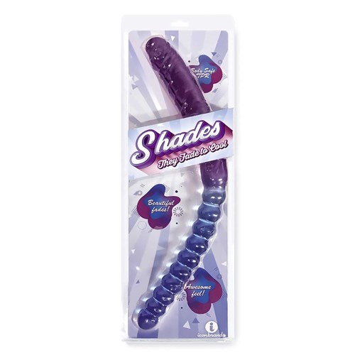 SHADES FADE TO COOL BEADED 17 INCH DILDO package