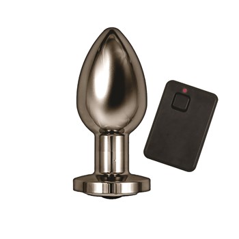 Ass-Sation Vibrating Metal Anal Plug with Remote Control - Butt Plug and Remote