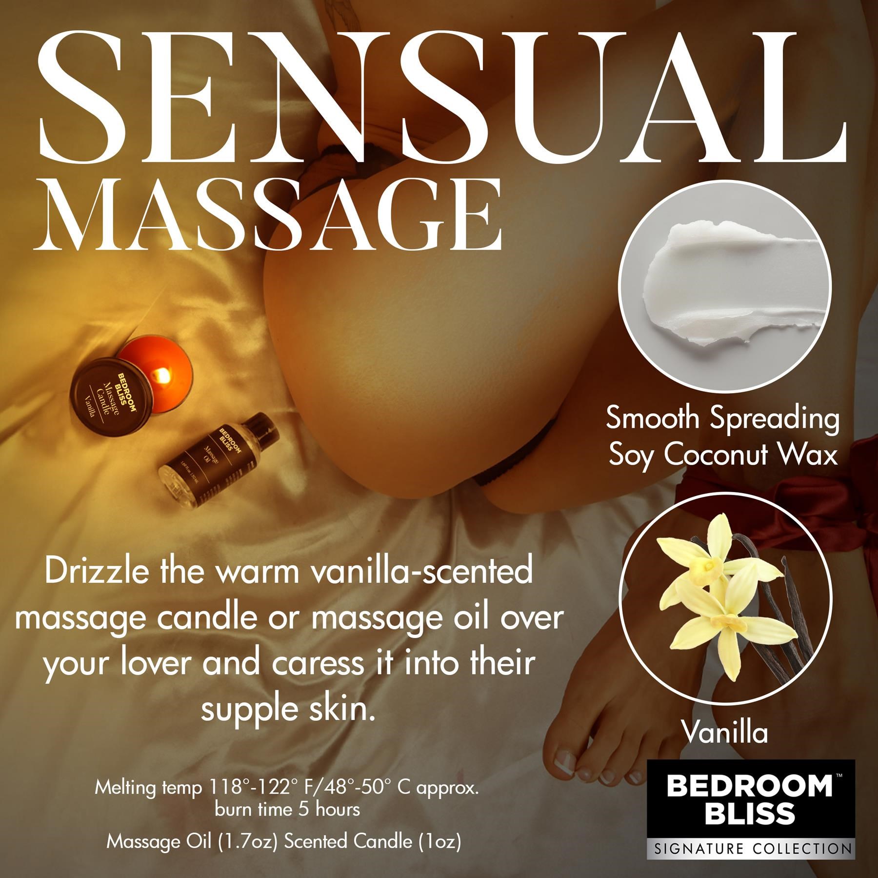 Bedroom Bliss Lover's Bondage Massage Set - Massage Oil