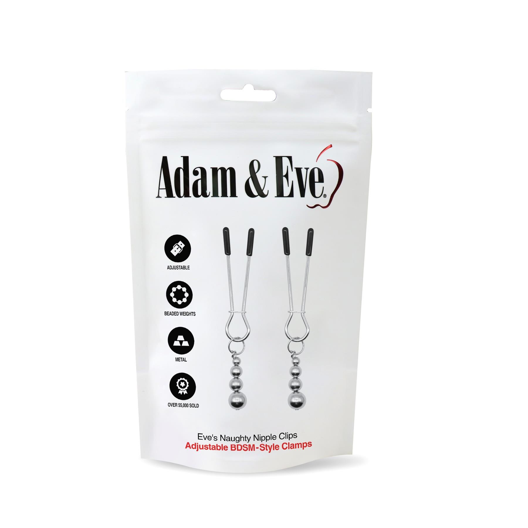 Eves Naughty Nipple Clamps - Packaging Front