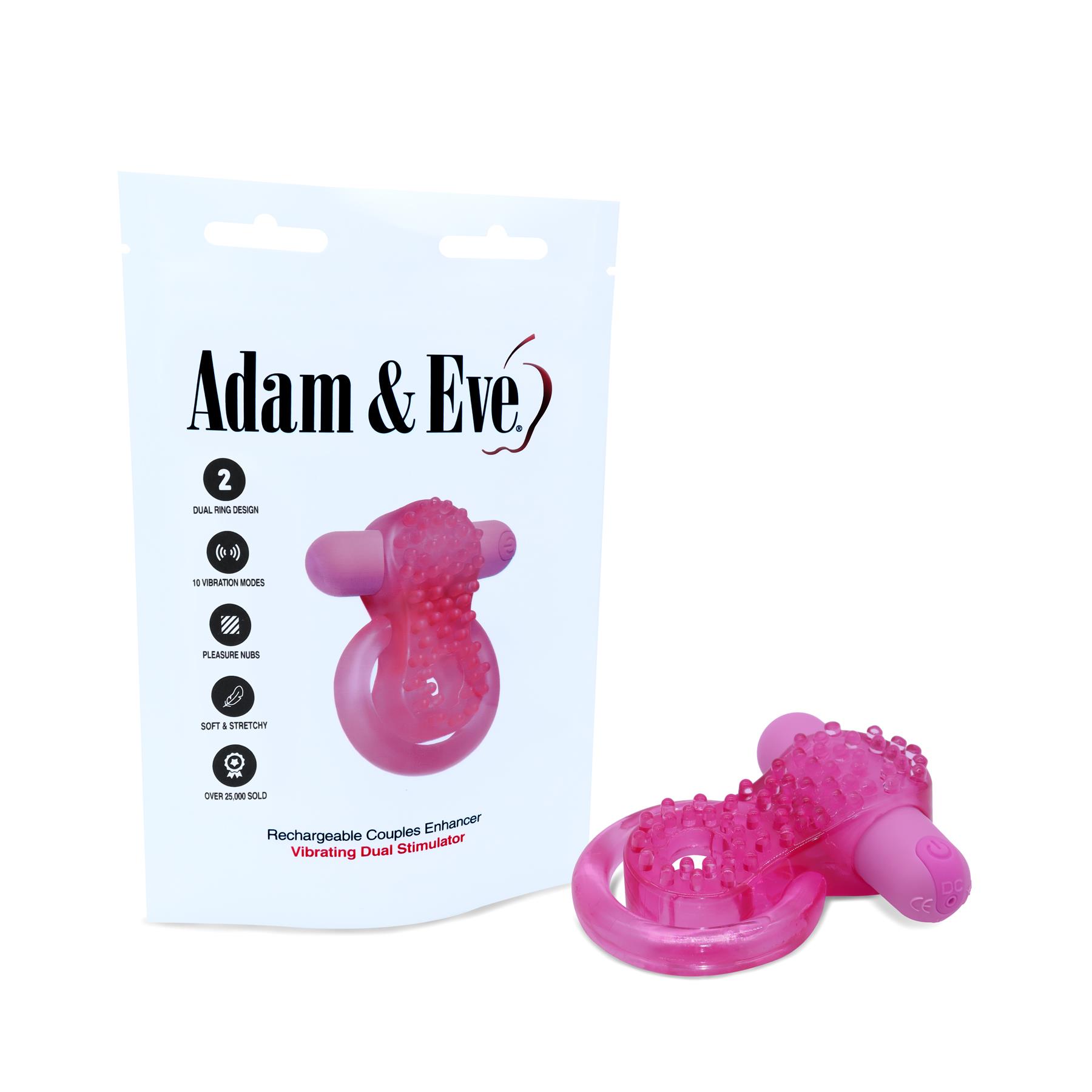 Adam & Eve Rechargeable Couples Enhancer - Penis Rings