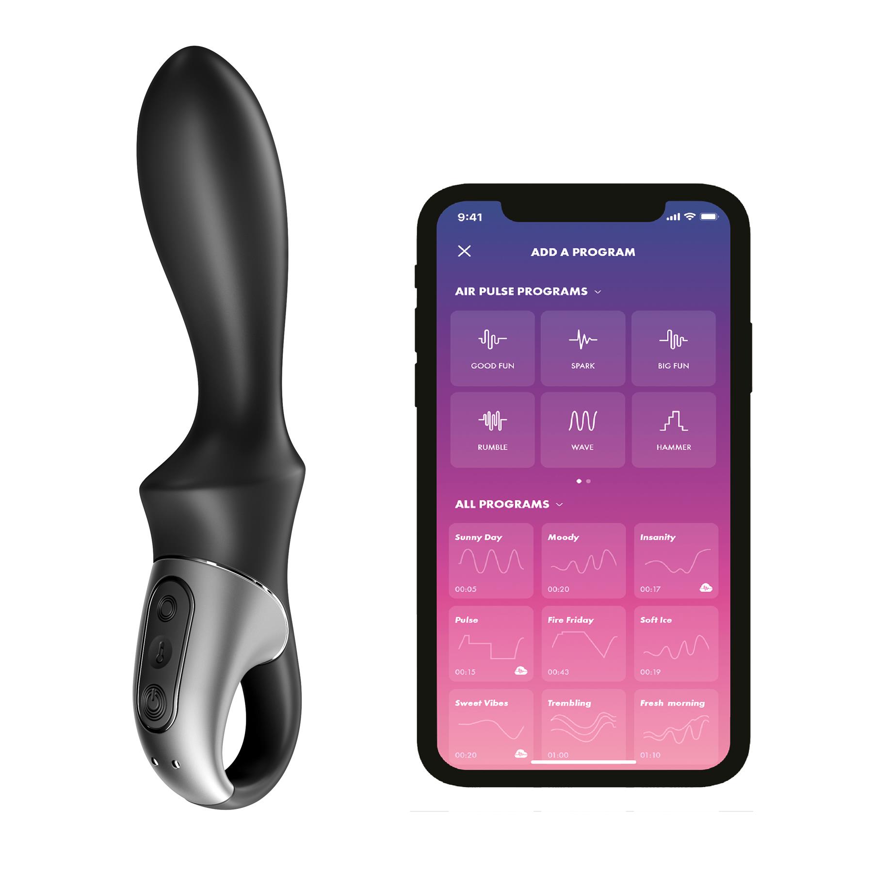 Satisfyer Heat Climax App Enabled Warming Anal Vibrator - Vibrators | Adam & Eve Satisfyer Heat Climax App Enabled Warming Anal Vibrator - Vibrators | Adam & Eve