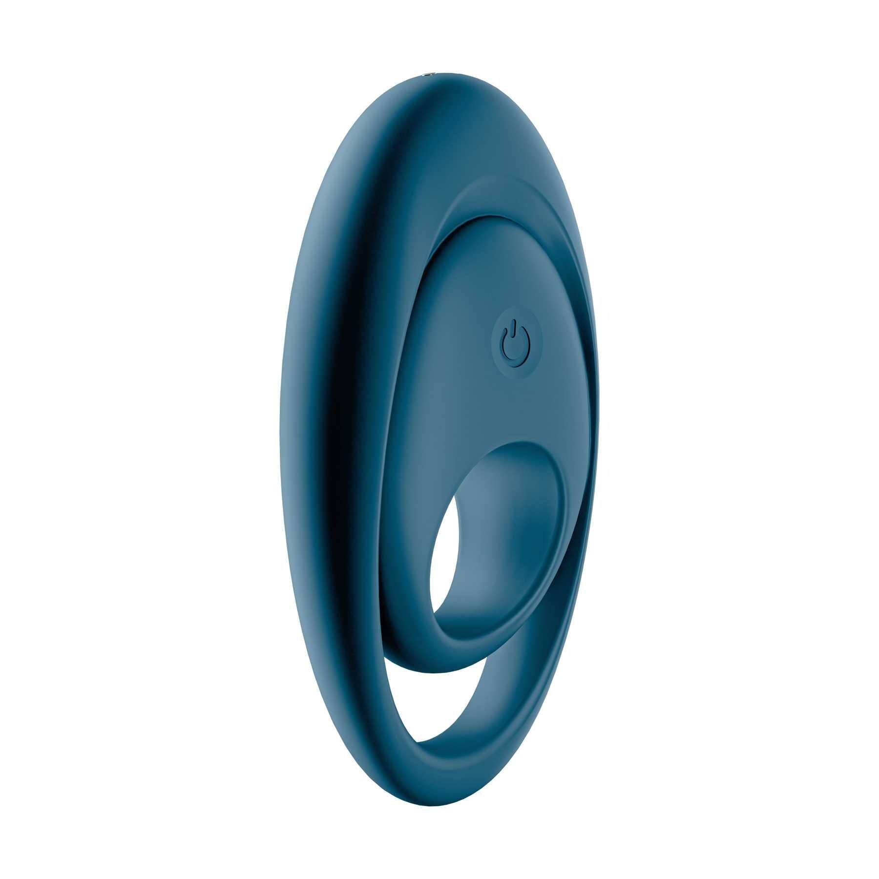 Satisfyer Glorious Duo Penis Ring right facing angled side view