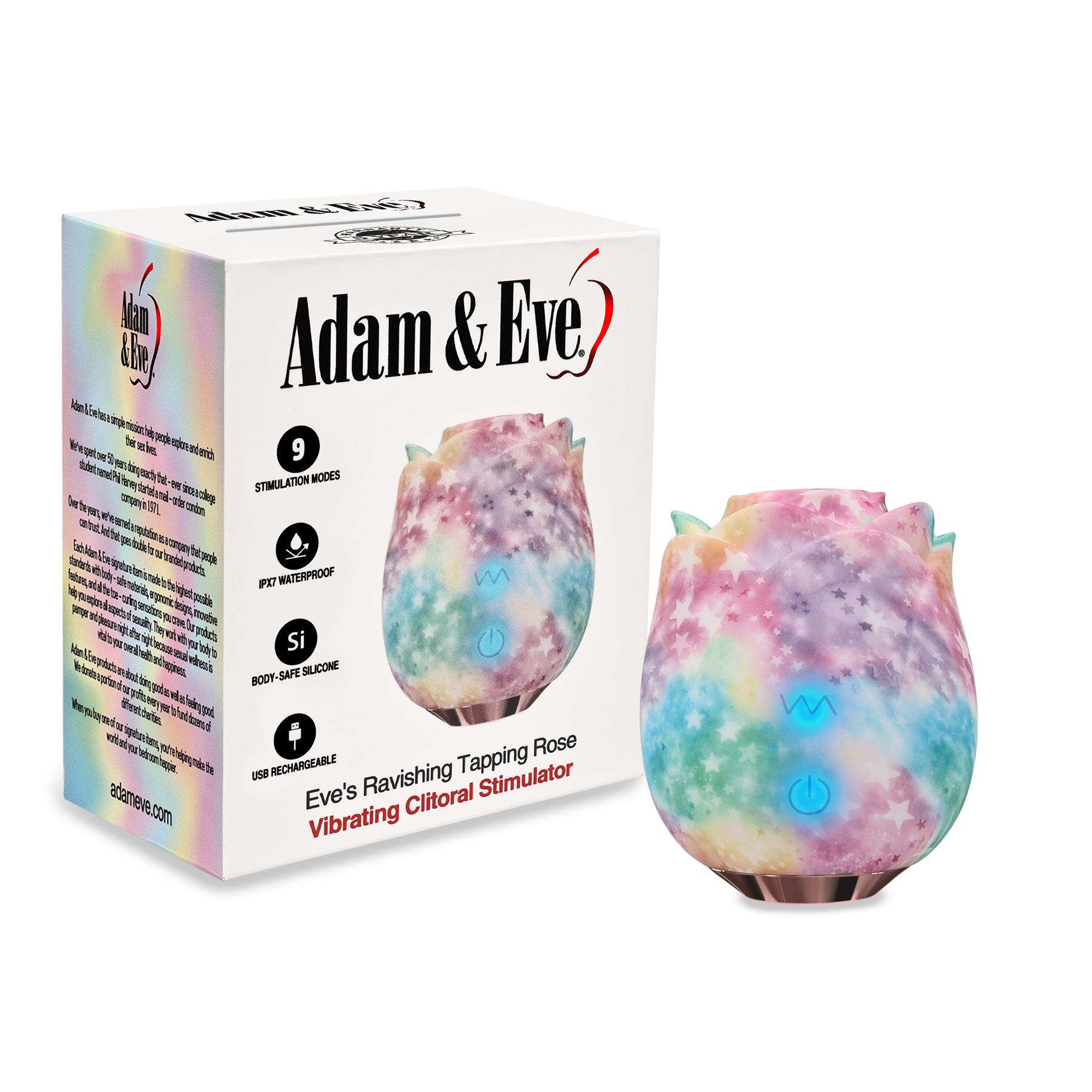adam and eve rose sex toy Romp Rose Rechargeable Clitoral Stimulator – CB-X
