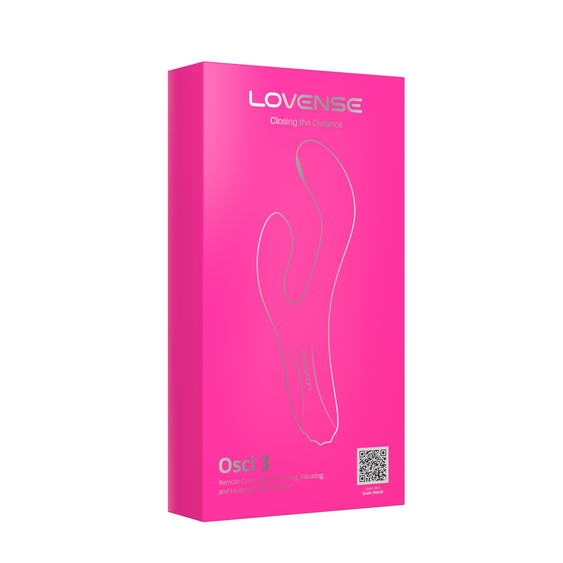 Lovense Osci 3 App Enabled Oscillating & Warming Rabbit Vibrator package