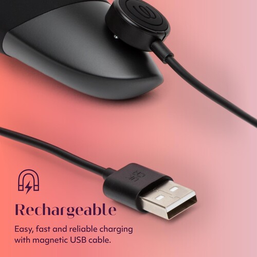 Womanizer Enhance Pleasure Air Clitoral Stimulator black charger