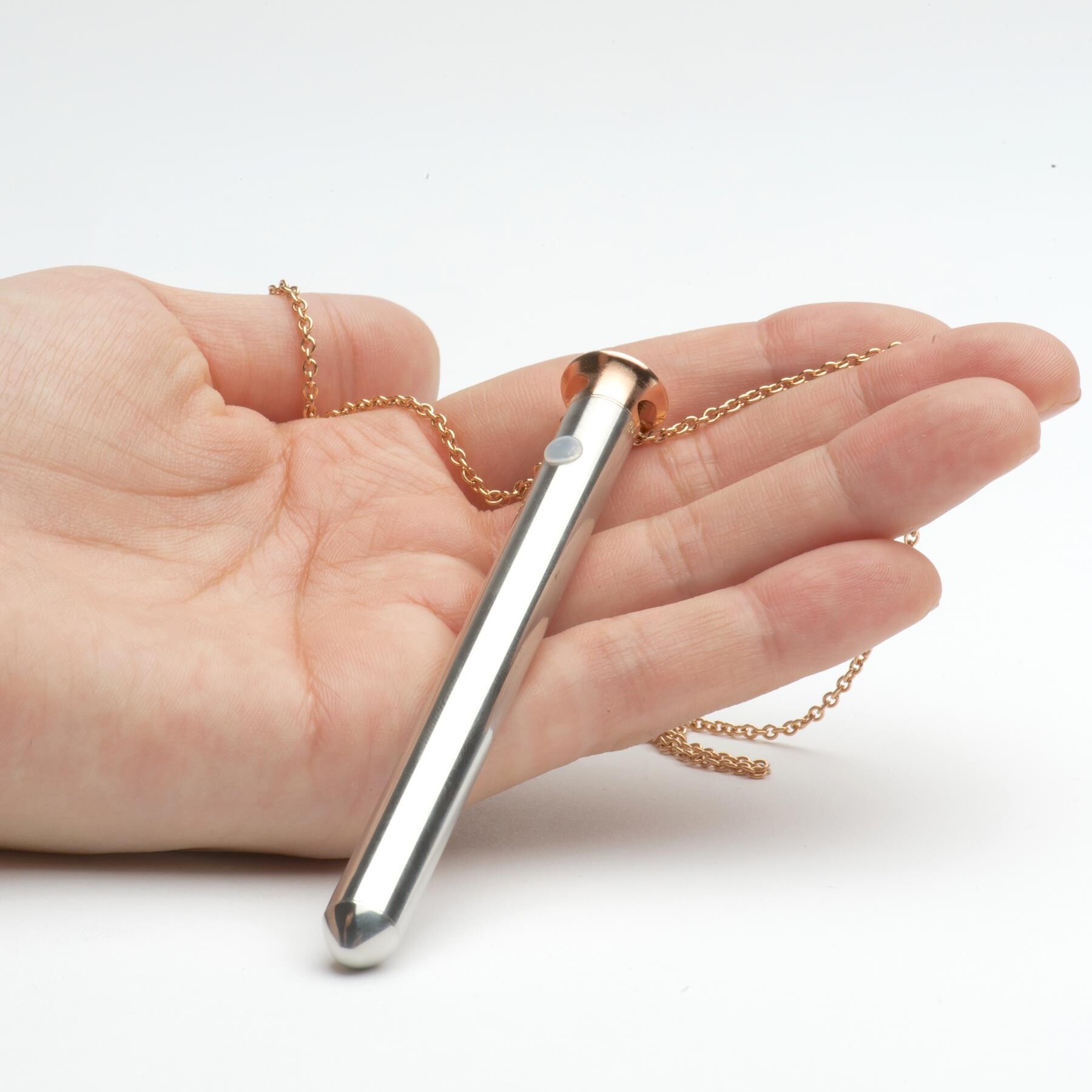 Crave Vesper Necklace Vibrator RG IN HAND