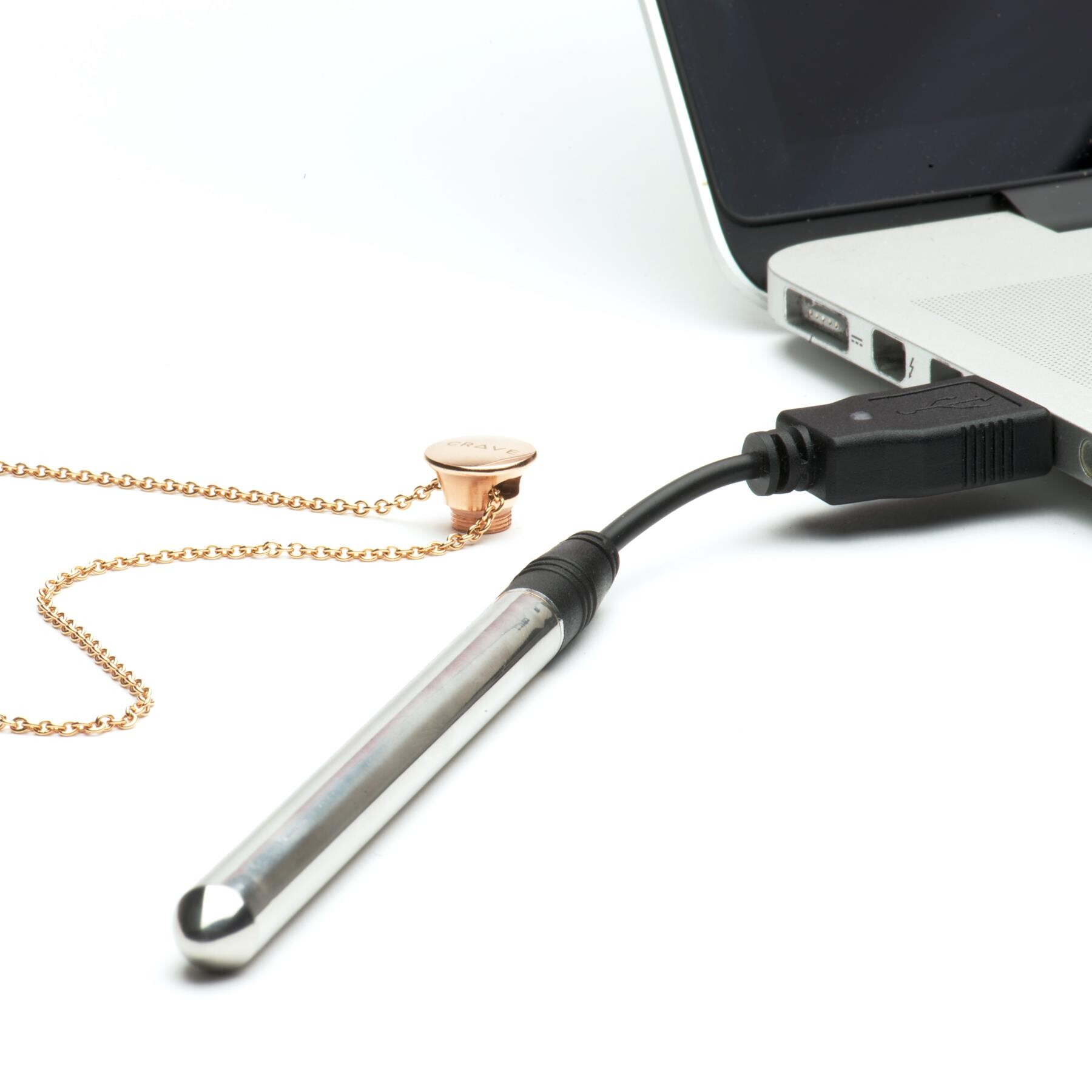 Crave Vesper Necklace Vibrator RG CHARGING