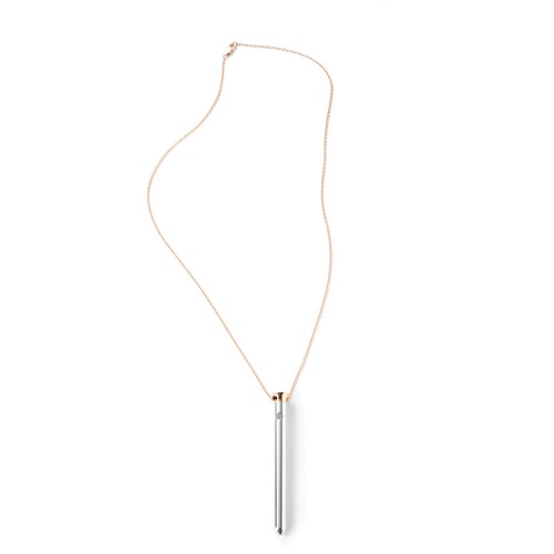 Crave Vesper Necklace Vibrator RG FULL VIEW