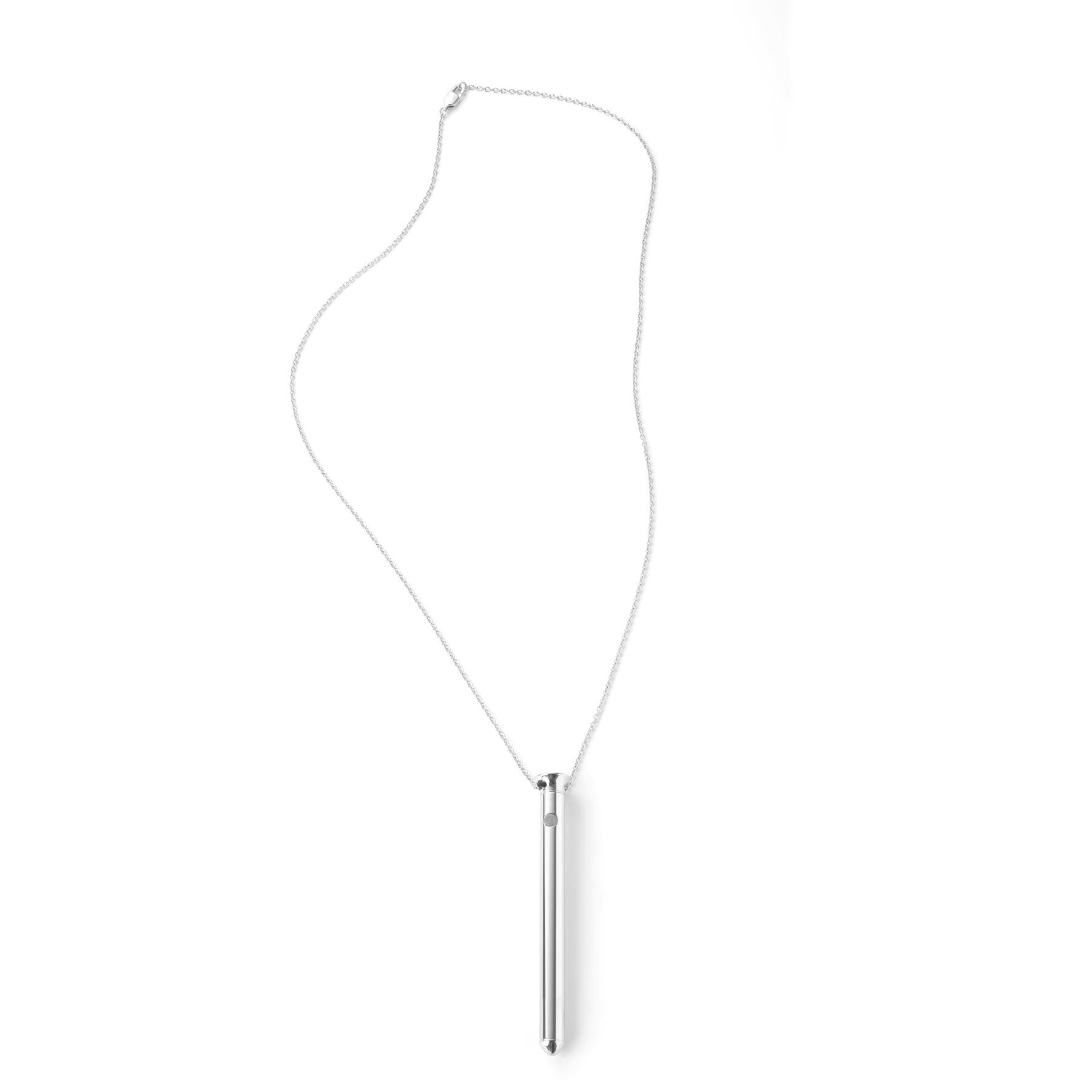 Crave Vesper Necklace Vibrator SILVER FV