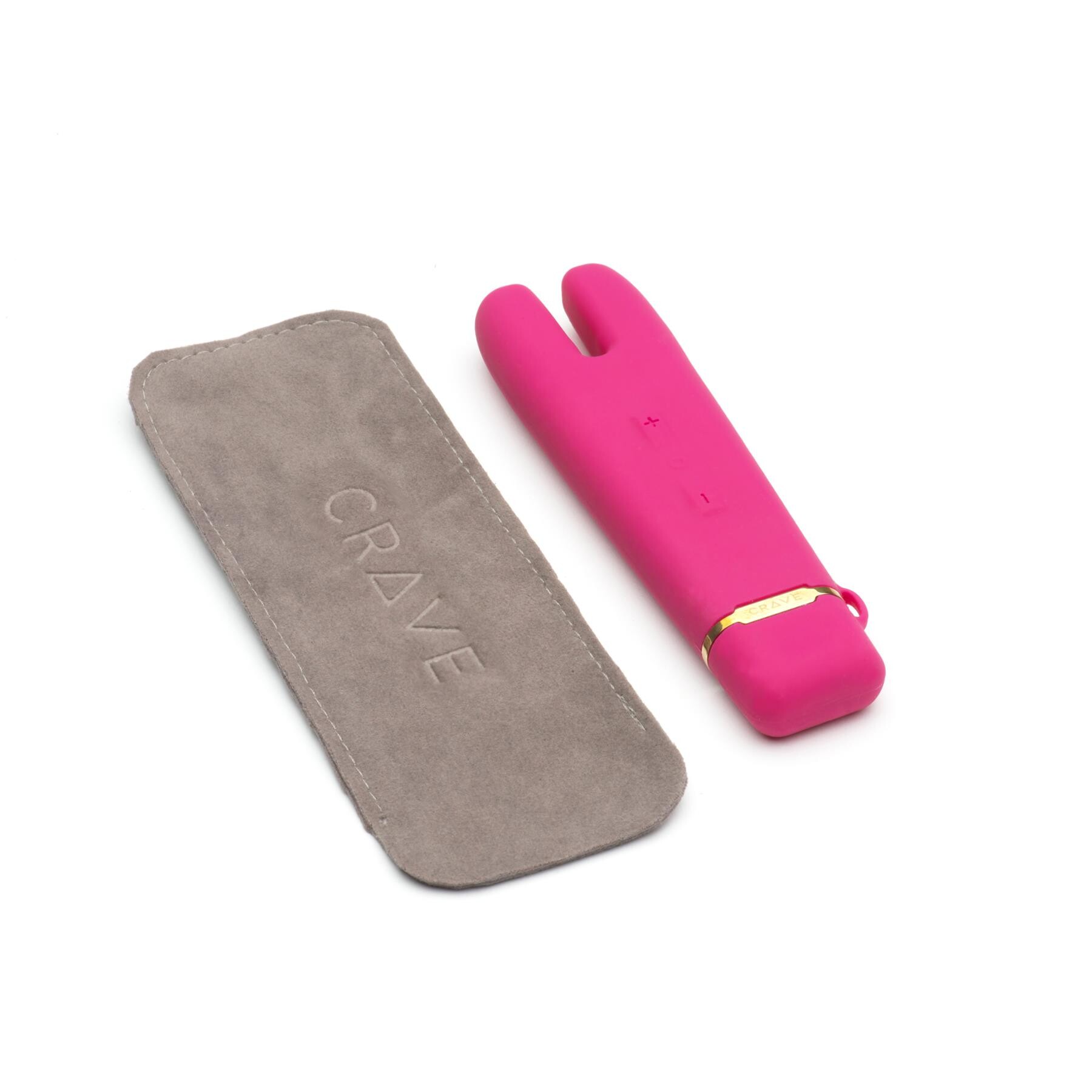 Crave Duet Flex Vibrator pink with storage case