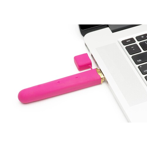 Crave Flex Vibrator pink charger