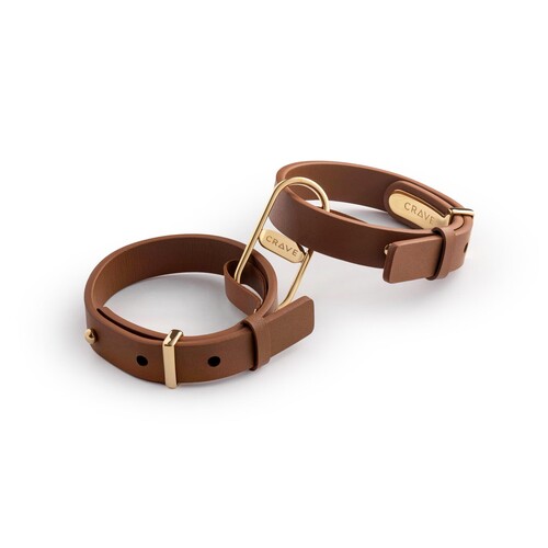 Crave Icon Leather Cuffs - Bondage | Adam & Eve