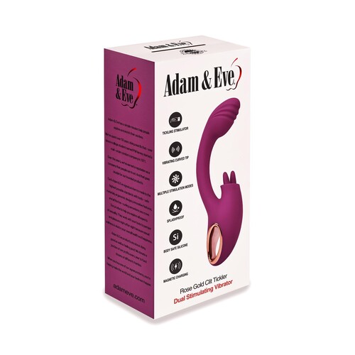 Adam & Eve Rose Gold Clit Tickler front package only