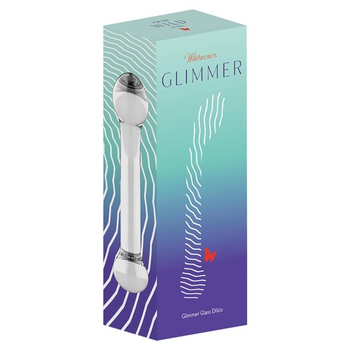 Wild Secrets Glimmer Glass Dildo - Package Shot