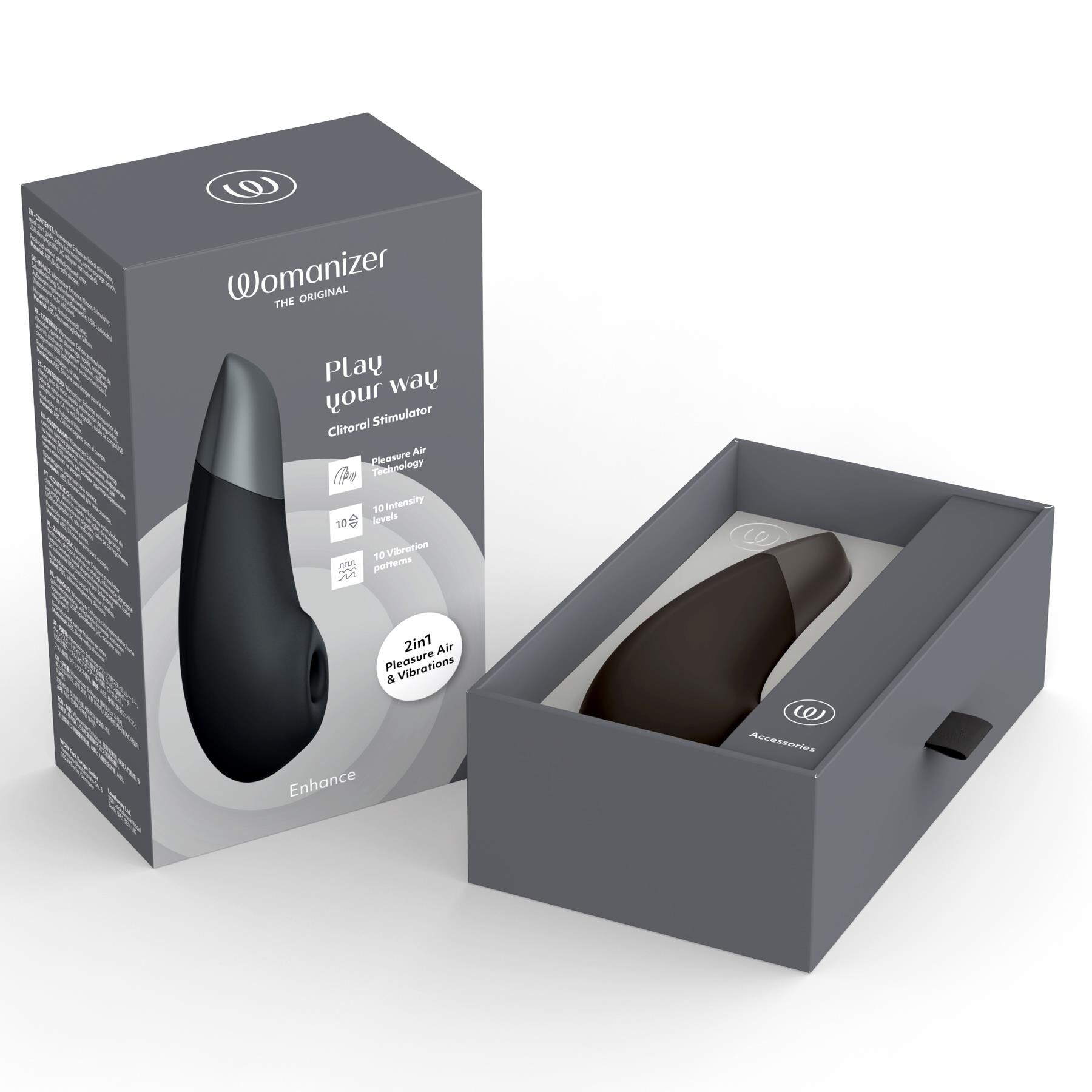 Womanizer Enhance Pleasure Air Clitoral Stimulator - Packaging