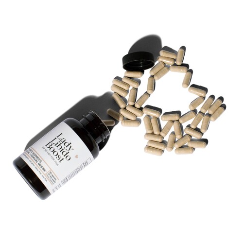 Lady Libido Boost bottle with pills