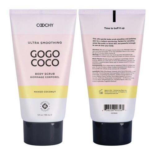 Coochy Ultra Gogo Coco Smoothing Body Scrub Front & back
