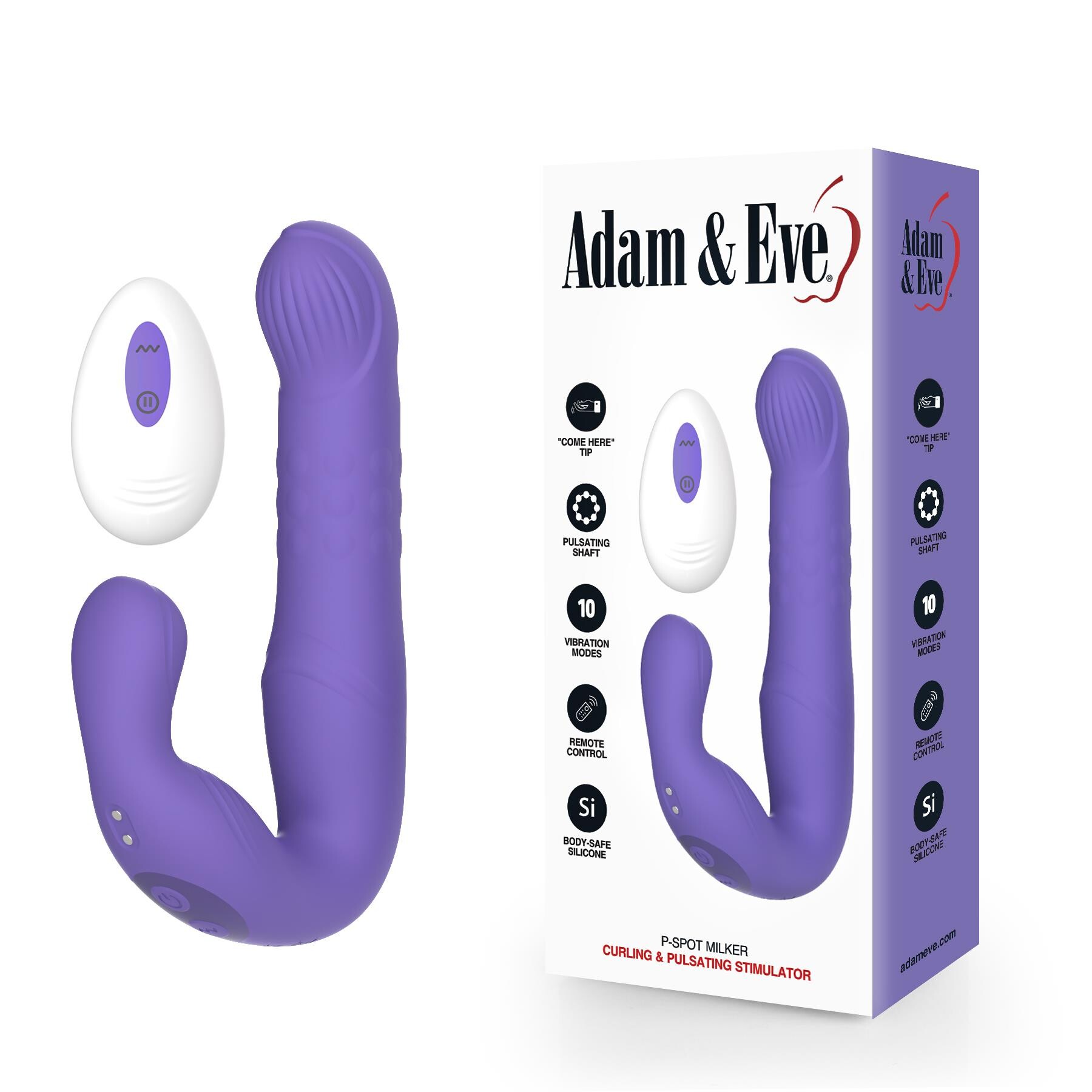 Adam & Eve P-Spot Milker, package, and remote