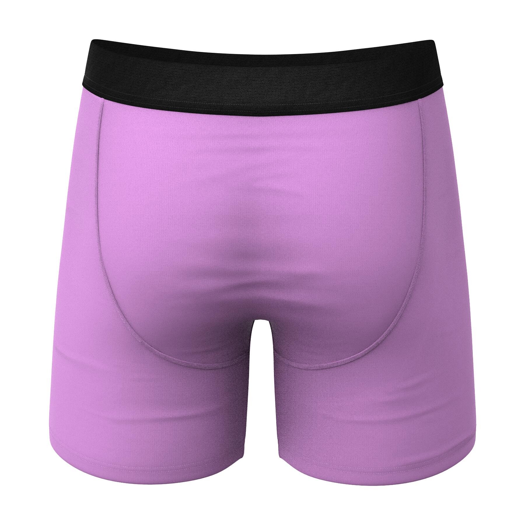 THE DOUBLE ENTENDRE | EGGPLANT BALL HAMMOCK® POUCH UNDERWEAR WITH FLY back