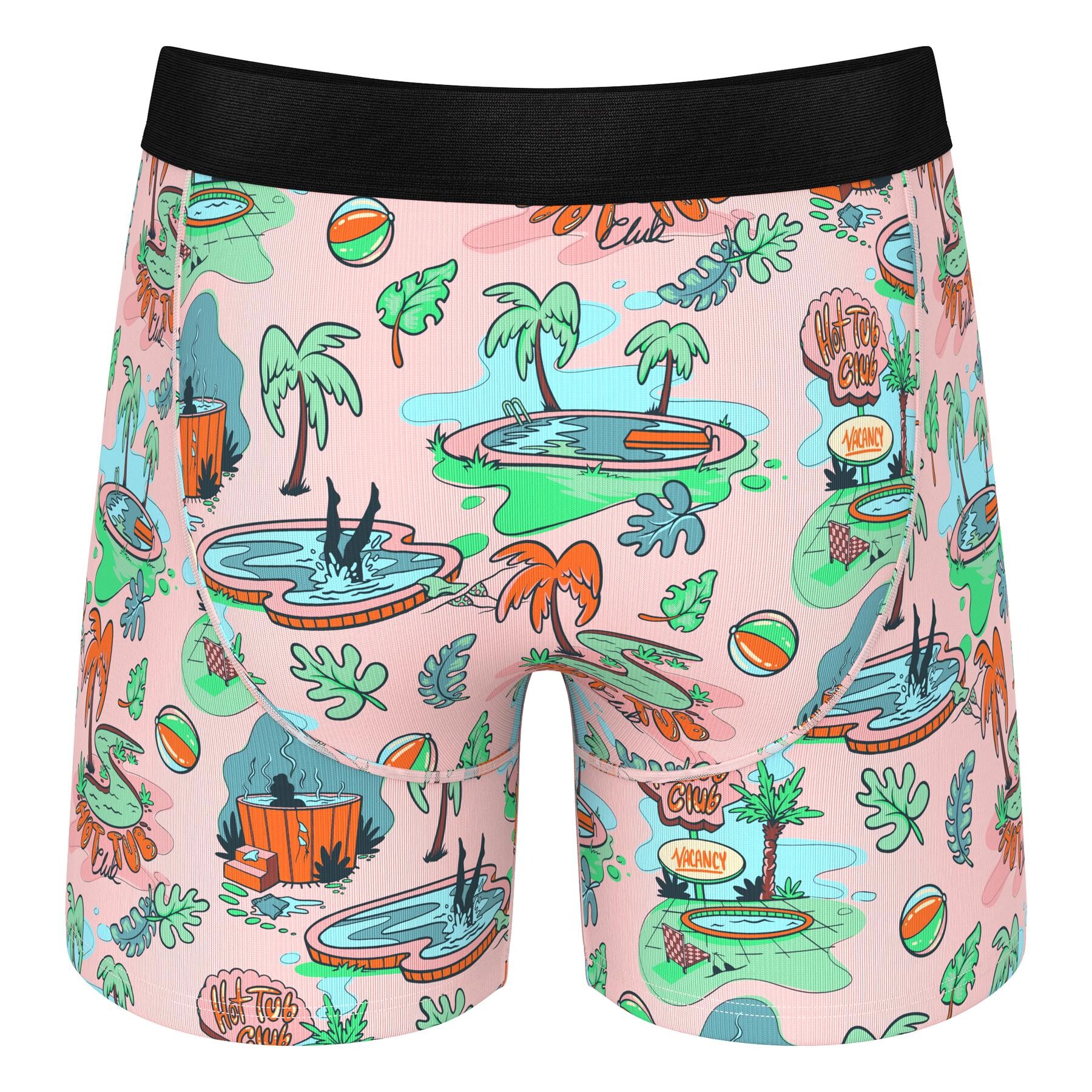 THE MOTEL HOTEL PALM SPRINGS TROPICAL BALL HAMMOCK® POUCH UNDERWEAR WITH FLY back