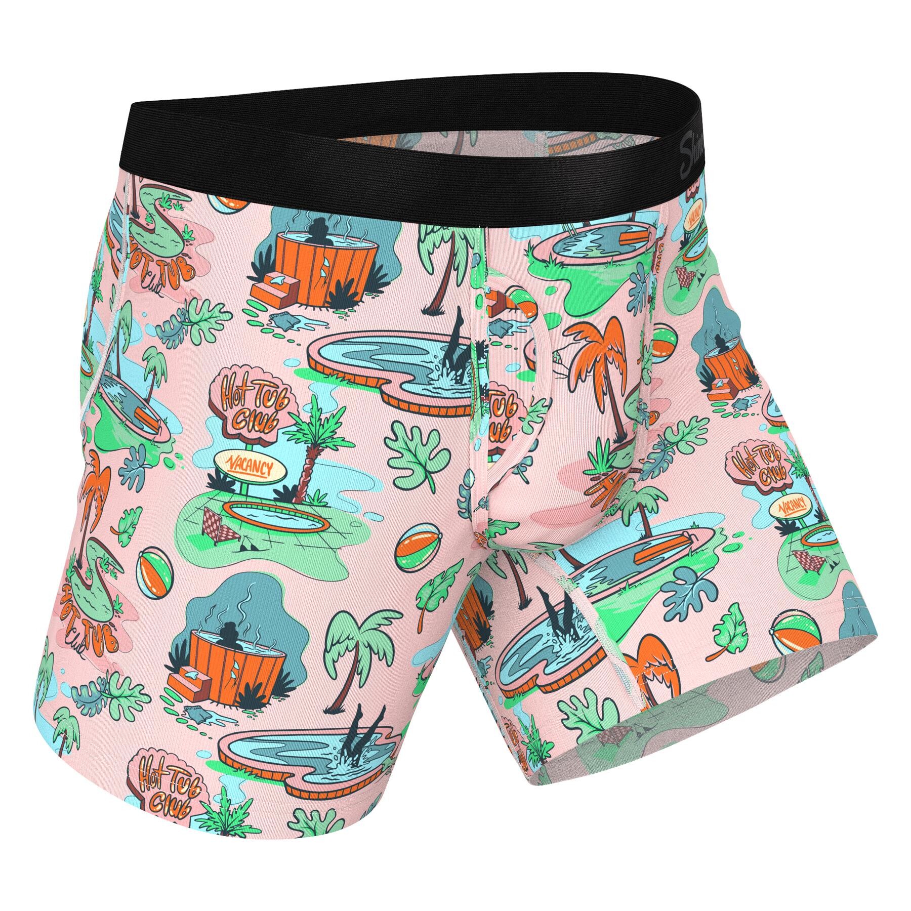 THE MOTEL HOTEL PALM SPRINGS TROPICAL BALL HAMMOCK® POUCH UNDERWEAR WITH FLY side