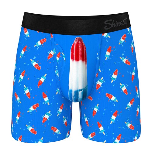 THE POPSICLE STICK APEX USA POPSICLE BALL HAMMOCK® POUCH UNDERWEAR WITH FLY front