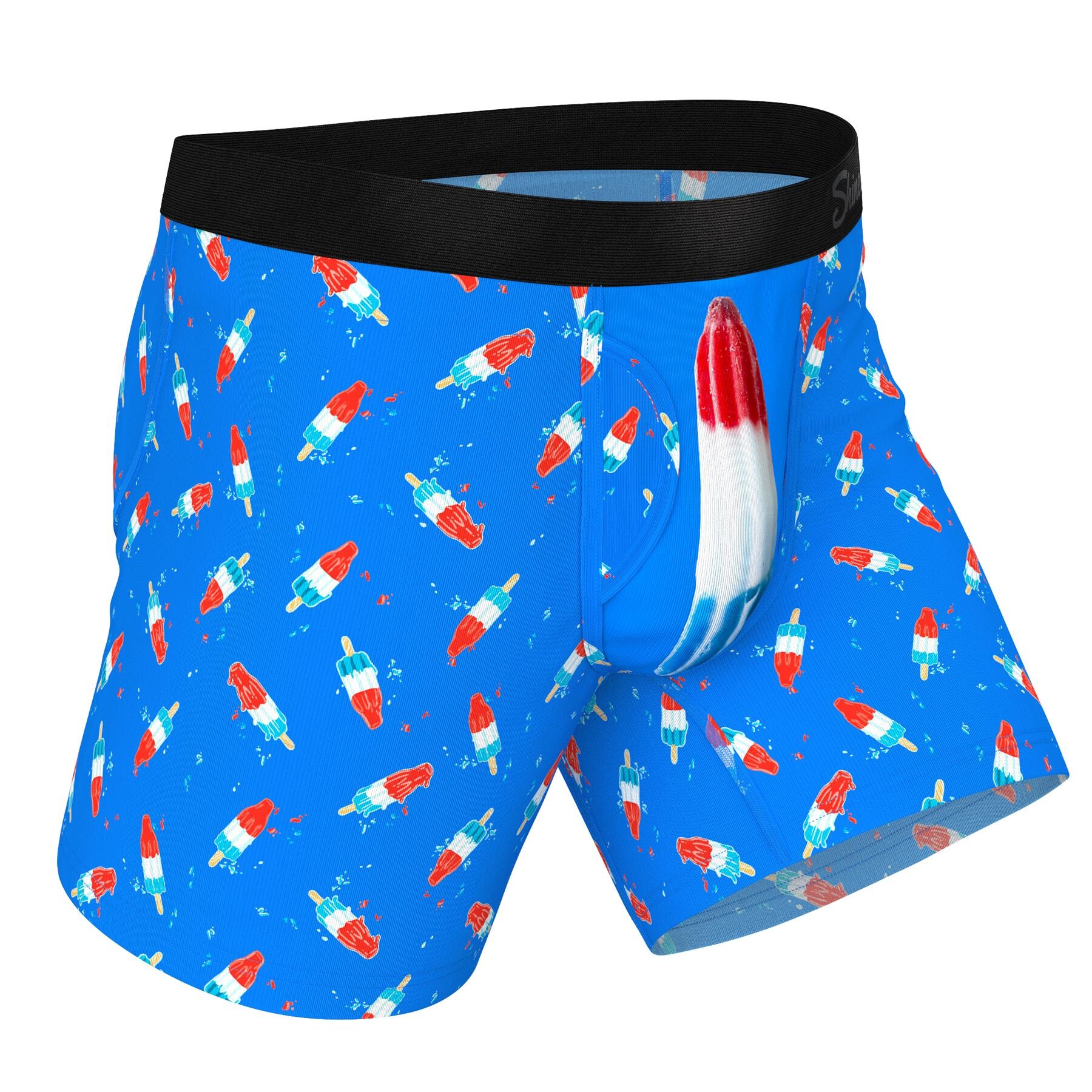 THE POPSICLE STICK APEX USA POPSICLE BALL HAMMOCK® POUCH UNDERWEAR WITH FLY side