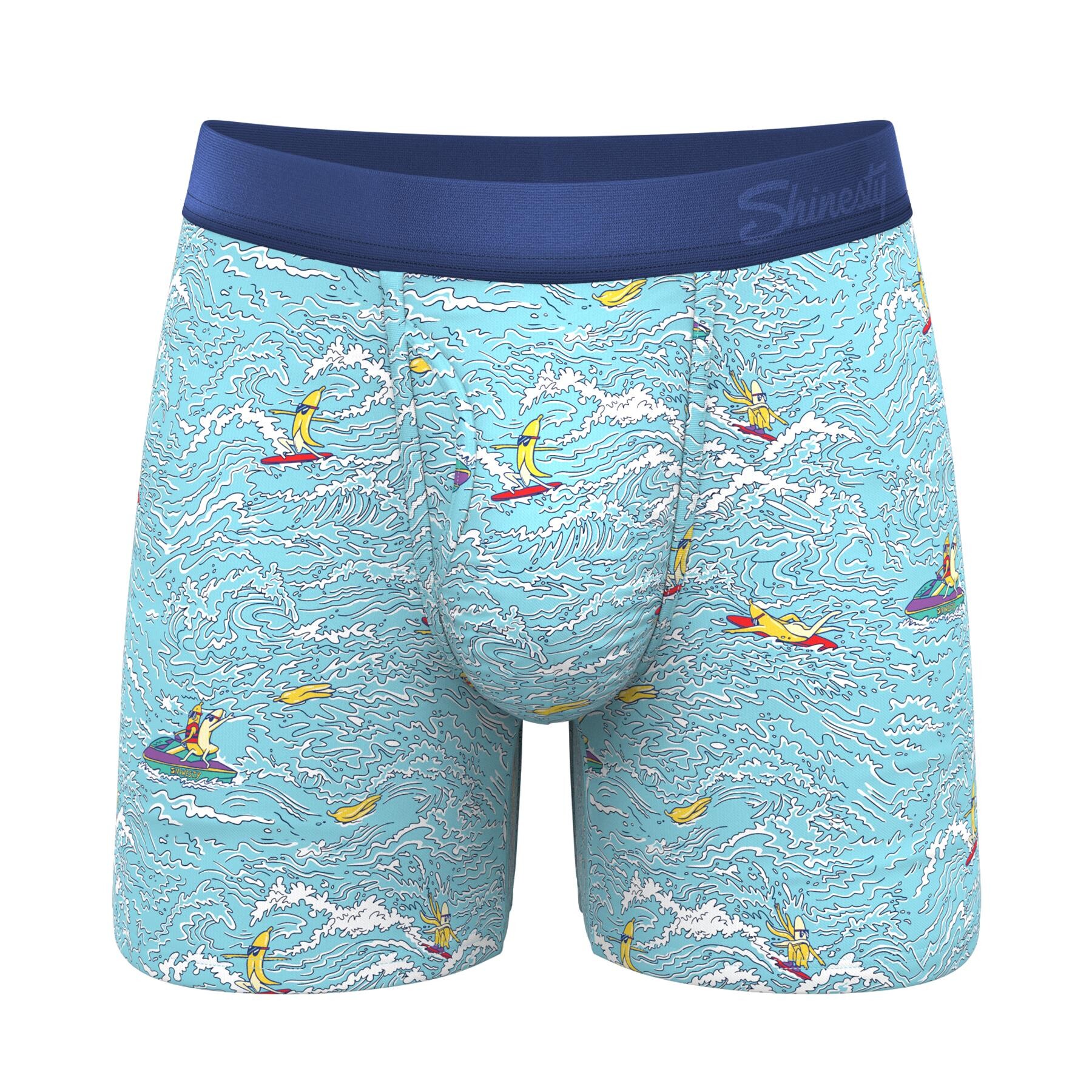 THE SURFIN' TURF SHINESTY SURFER BALL HAMMOCK® POUCH UNDERWEAR WITH FLY front