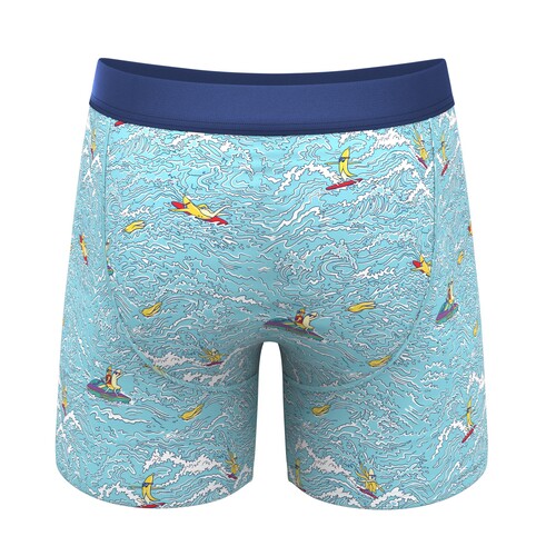 THE SURFIN' TURF SHINESTY SURFER BALL HAMMOCK® POUCH UNDERWEAR WITH FLY back