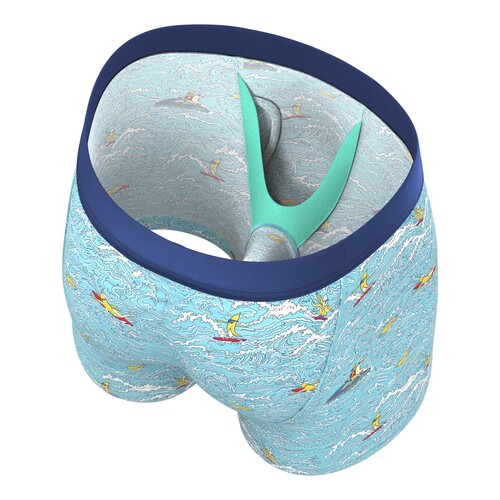 THE SURFIN' TURF SHINESTY SURFER BALL HAMMOCK® POUCH UNDERWEAR WITH FLY insdie