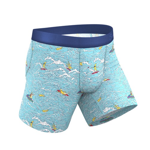 THE SURFIN' TURF SHINESTY SURFER BALL HAMMOCK® POUCH UNDERWEAR WITH FLY side