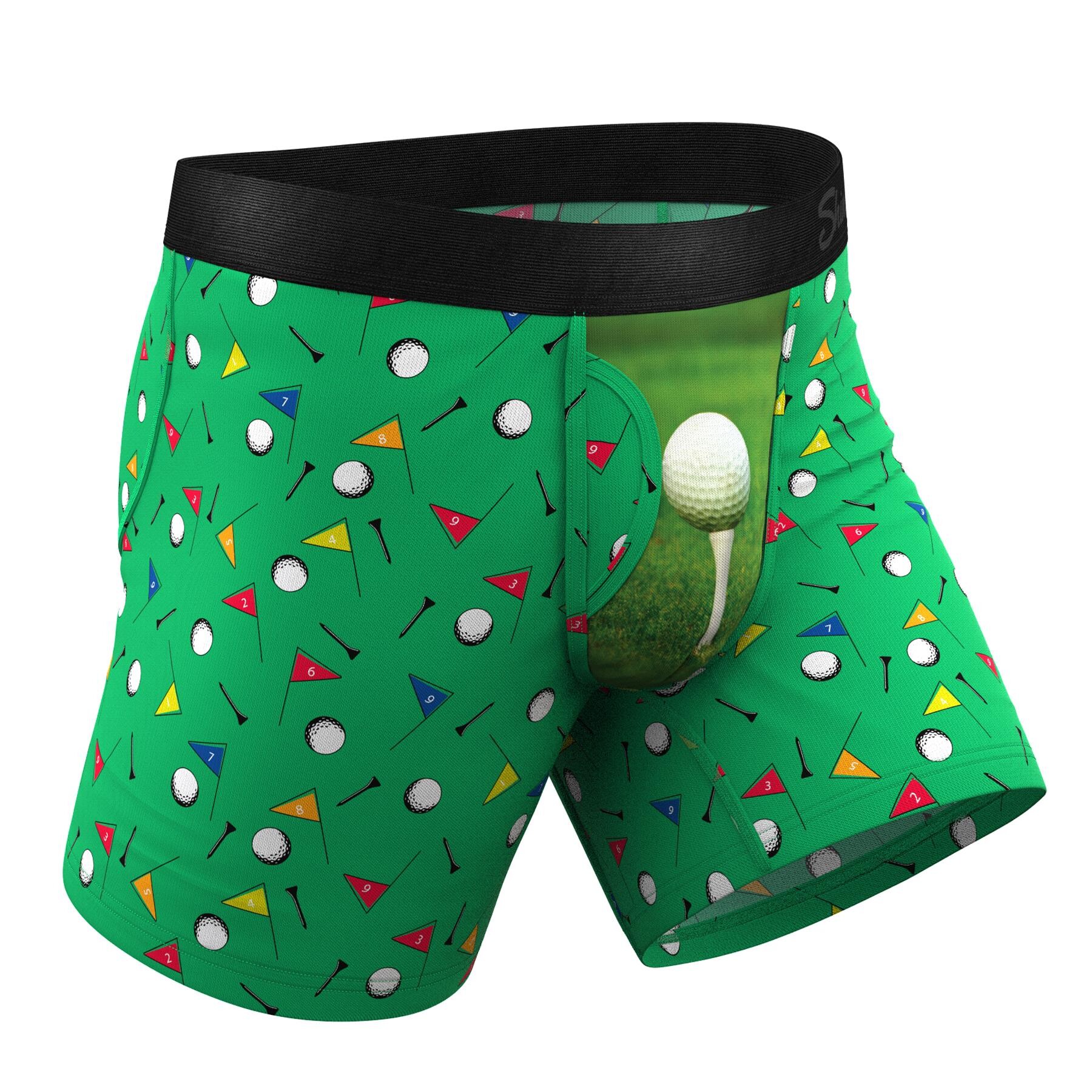 THE FRONT NINE GOLF BALL HAMMOCK® POUCH UNDERWEAR WITH FLY