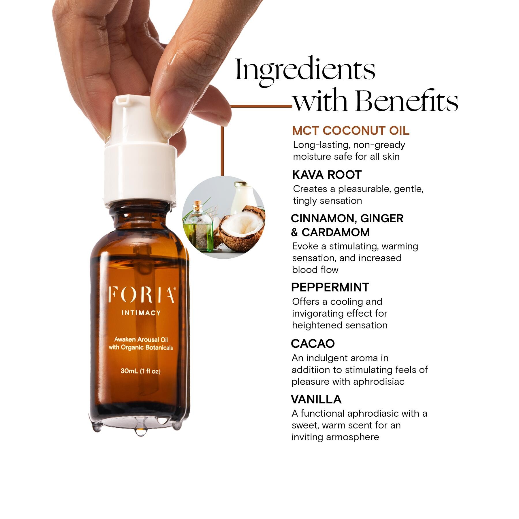 Awaken Arousal Oil with Organic Botanicals info