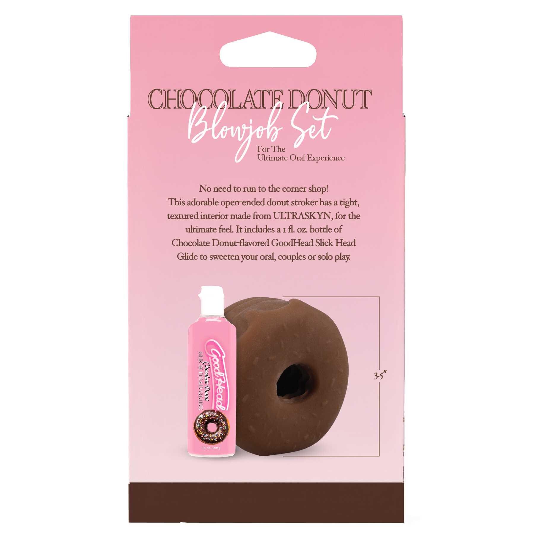 Good Head Chocolate Donut Blowjob Set package back