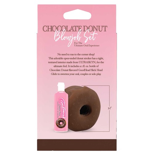 Good Head Chocolate Donut Blowjob Set package back