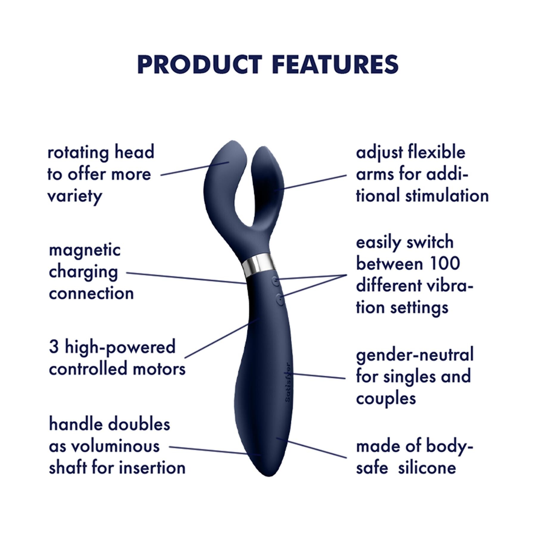 SATISFYER ENDLESS FUN MASSAGER features