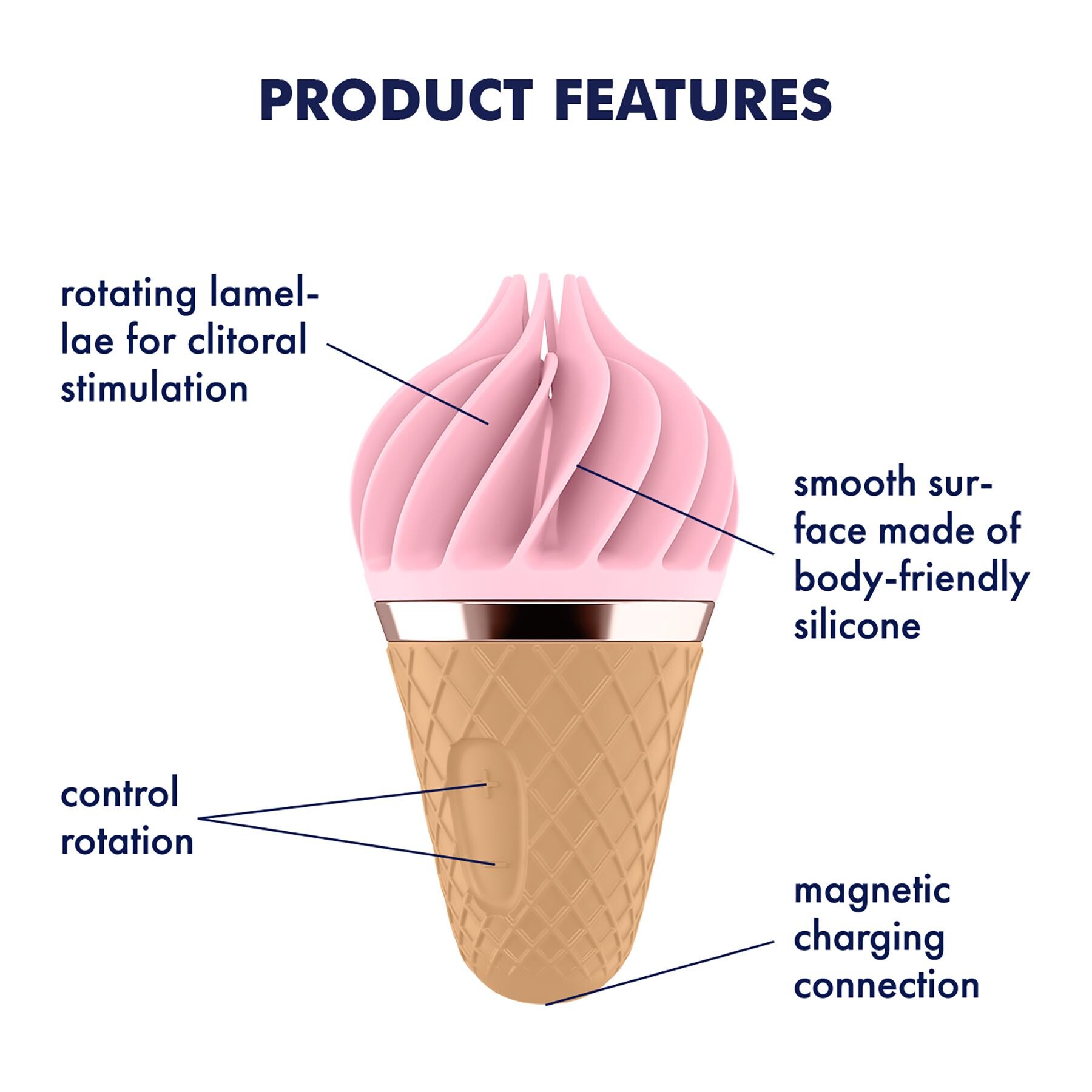 Satisfyer Sweet Treat Rotating Massager features