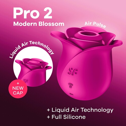 Satisfyer Pro 2 Modern Blossom Air Pulse Clitoral Stimulator features 2