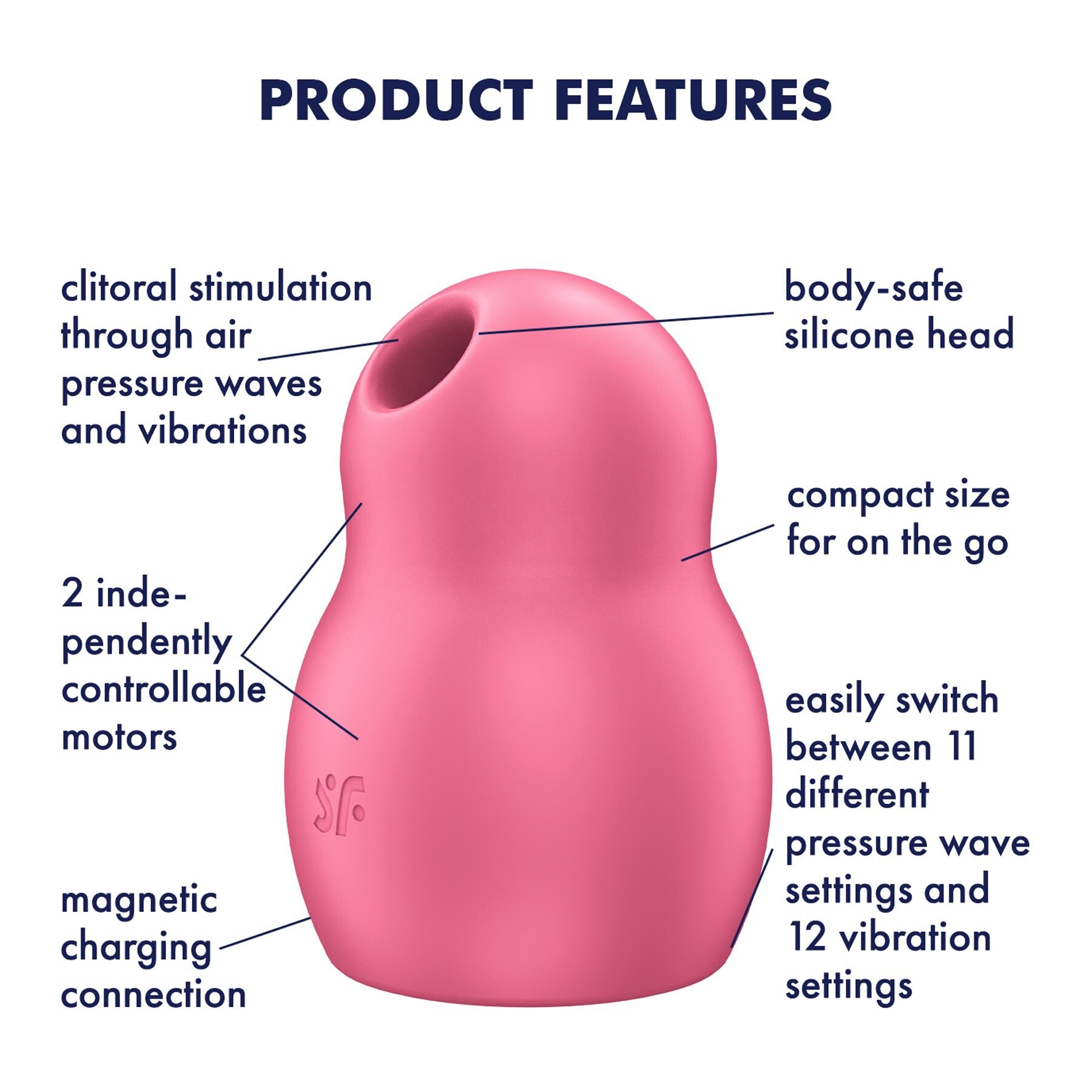 Satisfyer Pro To Go 1 Air Pulse Clitoral features