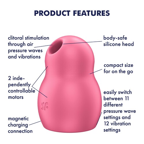 Satisfyer Pro To Go 1 Air Pulse Clitoral features