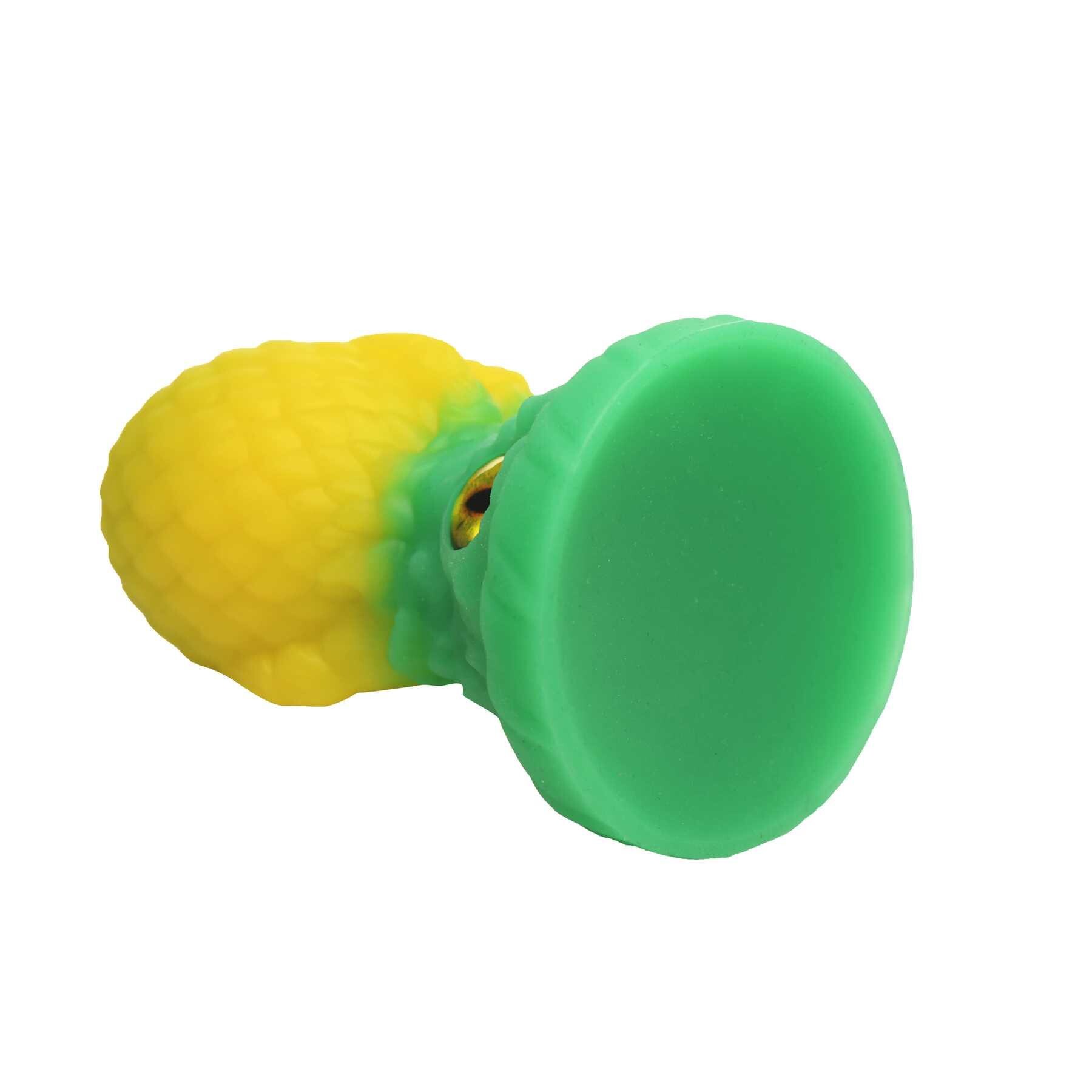 CREATURE COCKS EYE OF THE DRAGON SILICONE BUTT  glow in the dark side view