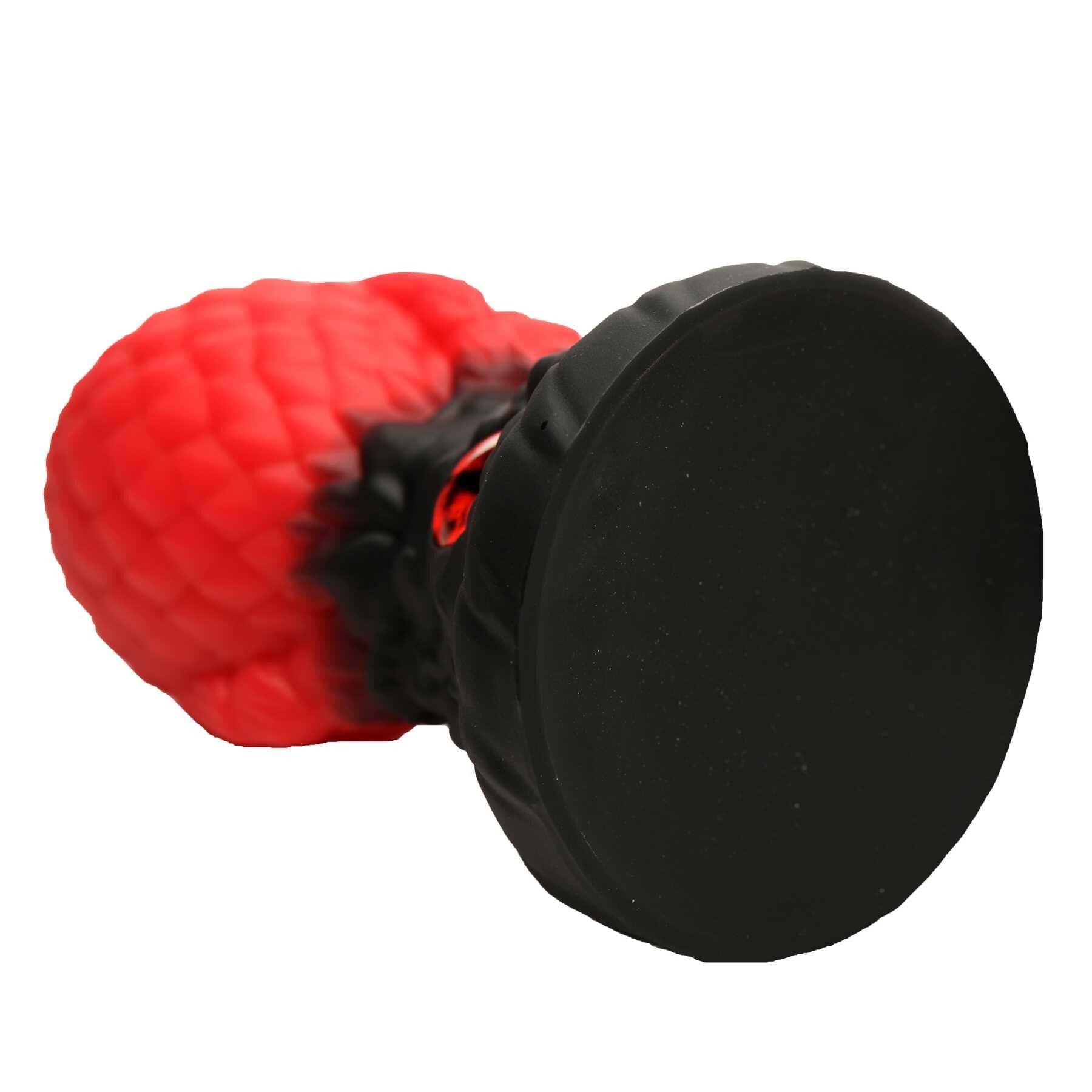 CREATURE COCKS EYE OF THE DRAGON SILICONE BUTT PLUG red