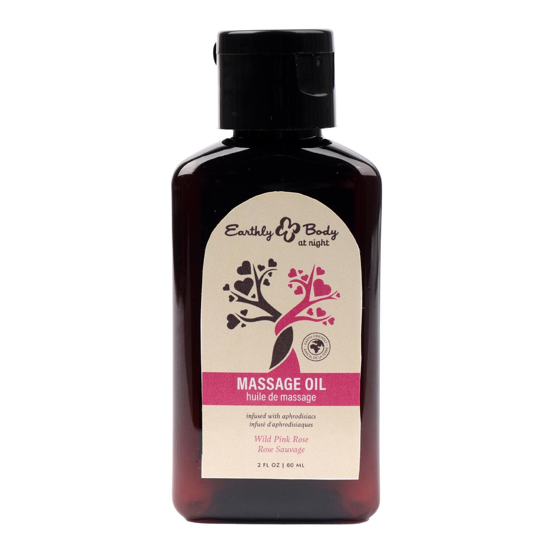 Hemp Seed at night Massage oil wild pink Rose