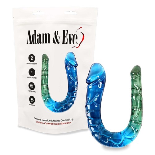 A&E SENSUAL SEASIDE DREAMS DOUBLE DONG product with packaging