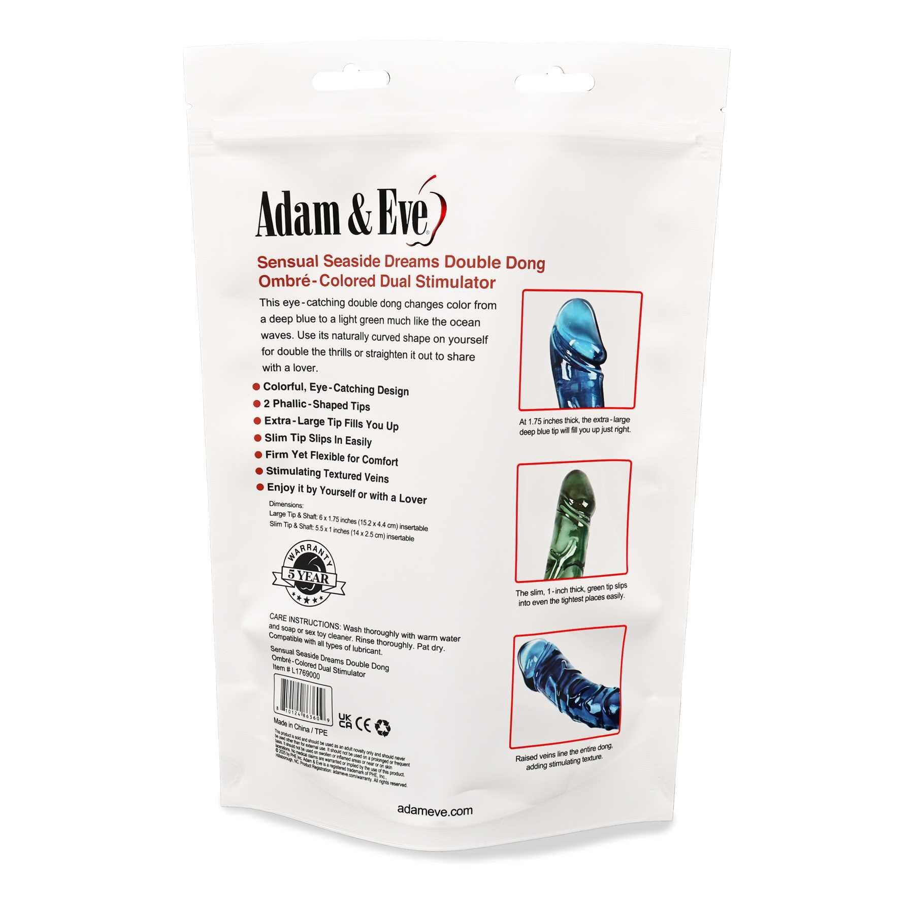 A&E SENSUAL SEASIDE DREAMS DOUBLE DONG packaging