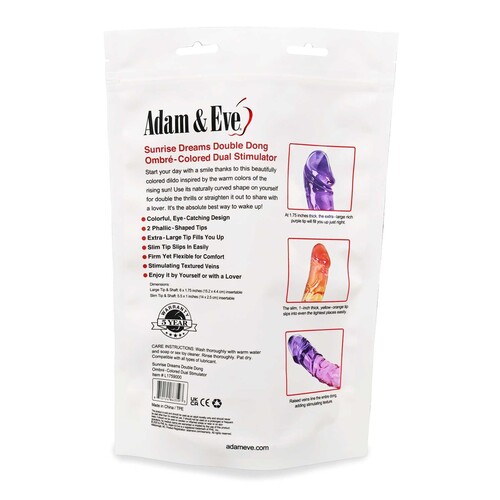 A&E SUNRISE DREAMS DOUBLE DONG packaging specs